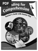 Readingfor Comprehension TGLevel A