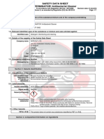 Safety Data Sheet TERMINATOR! Antibacterial Cleaner