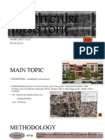 Architecture Thesis Topic