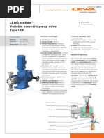 LEWA Ecoflow Variable Eccentric Pump Drive Type LDF: Performance