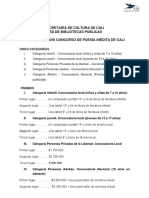 Bases XVII Concurso Poesía Inédita de Cali 2022 - 22 de Julio Del 2022