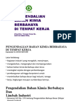 Pengendalain Bahan Berbahaya Di Tempat Kerja