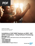 Installation of SAP ABAP Systems On UNIX SAP HANA 2.0 Database Using SWPM 2.0