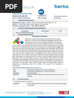 MSDS New BERKO SAFE 106 NSF