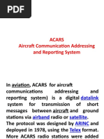 Acars Aircraft Communication Addressing and Reporting System