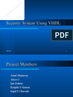 Security System Using VHDL