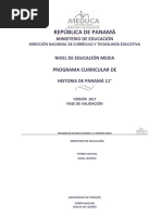 Programa de Historia de Panamá Diciembre 2018