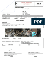 Reporte de Servicio Inspeccion: Inspeccion Por Equipo Parado