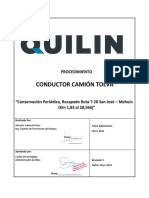 Procedimiento Conductor Camion Tolva REV.0 T-20