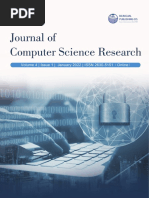 Journal of Computer Science Research - Vol.4, Iss.1 January 2022