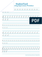 Lower Case Letters - Cursie Writing Worksheet