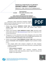 Hasil Seleksi Administrasi Pra Sanggah Pengadaan Pegawai Aparatur Sipil Negara Asn Pemerintah Kabupa