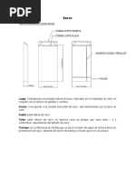 Especificaciones Sacos