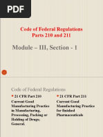 CFR PART 210 AND 211-Revised