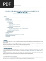 Programa Emergencial de Retomada Do Setor de