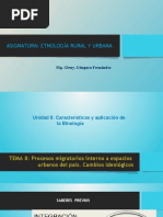 Tema 7, Procesos Migratorios Internos Urbanos. Cambios Odeológicos