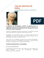 La Voluntad de Sentido en Viktor Frankl