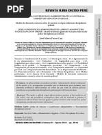 Demanda Contencioso Administrativa Contra Orden Sanción Disciplinaria Policial - Autor José María Pacori Cari