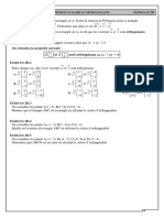 Chap 06 - Ex 2D - Vecteurs Orthogonaux Et Produit Scalaire - CORRIGE