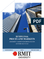 ECON1194A Prices and Markets: Assignment 1: Market Equilibrium Analysis Lecturer: Bao Vo Tan