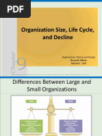 Organization Size, Life Cycle,: and Decline