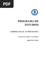 Psicología Clínica Con Grupos Bs As