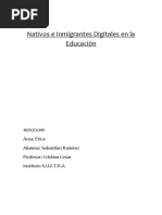 Nativos e Inmigrantes Digitales en La Educacion