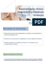 Razonamiento Clínico Diagnóstico y Objetivos Kinésicos