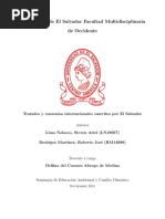 Tratados y Convenios Internacionales Suscritos Por El Salvador