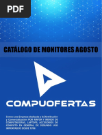 Catalogo de Monitores Agosto