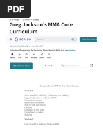 Original Title: Greg Jackson's MMA Core Curriculum