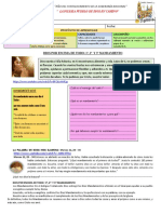 FICHA N14 I II y III MANDAMIENTO DE LA LEY DE DIOS DE LA SEMANA 21