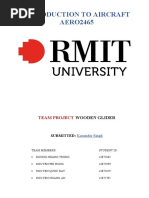 Making Wooden Glider in RMIT Report