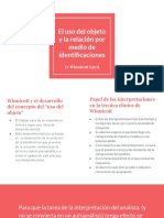 3, El Uso Del Objeto y La Relación Por Medio de Identificaciones