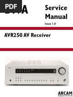 AVR250 AV Receiver: Service Manual