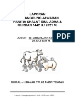 Laporan Panitia Qurban Idul Adha