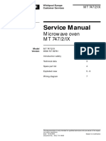 Service Manual: Microwave Oven MT 747/2/IX