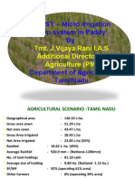 PMKSY - Micro Irrigation Drip System in Paddy By: Tmt. J.Vijaya Rani I.A.S Additional Director of Agriculture (PM)