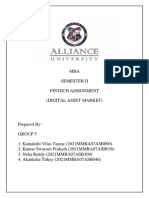 MBA Semester Ii Fintech Assignment (Digital Asset Market)