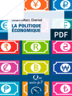 La Politique Économique Jean Marc Daniel