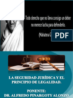 La Seguridad Juridica y El Principio de Legalidad - Alfredo Pinargoty