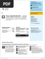 Your Electricity Bill Actual