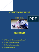 Hypertensive Crisis: Syed Raza