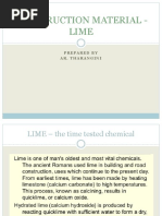 Construction Material - Lime: Prepared by Ar. Tharangini