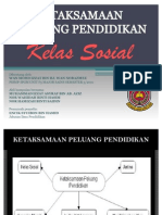 Ketaksamaan Peluang Pendidikan - Kelas Sosial