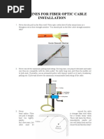 Guidelines For Fiber Optic Cable Installation