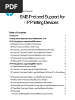 SMB Protocol Support For HP Printing Devices: Technical White Paper