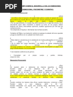 Dimension Cognitiva de Los Niños 3 y 4 Añs Trabajo Por Definir El Lunes 25