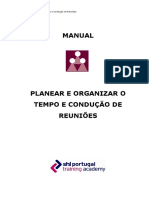 Planear e Organizar o Tempo e Condução de Reuniões