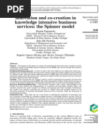 Innovation and Co-Creation in Knowledge Intensive Business Services - The Spinner Model